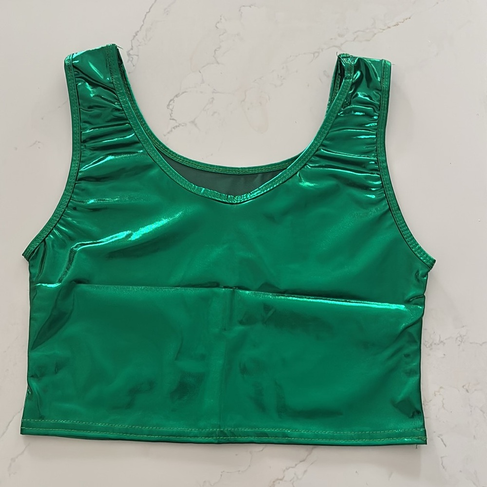 Shiny Green Tank top -NEW